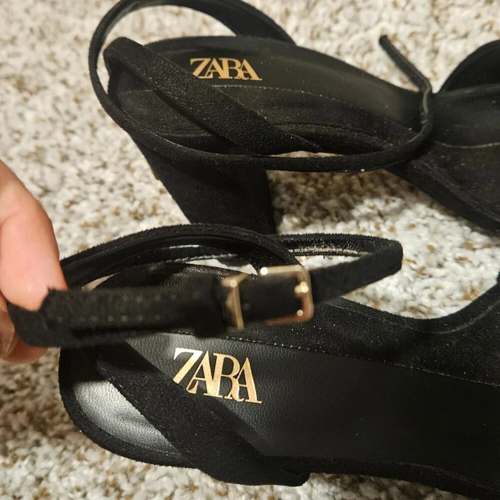 Zara elegant woman's sandals size 7 - Picture 2 of 8